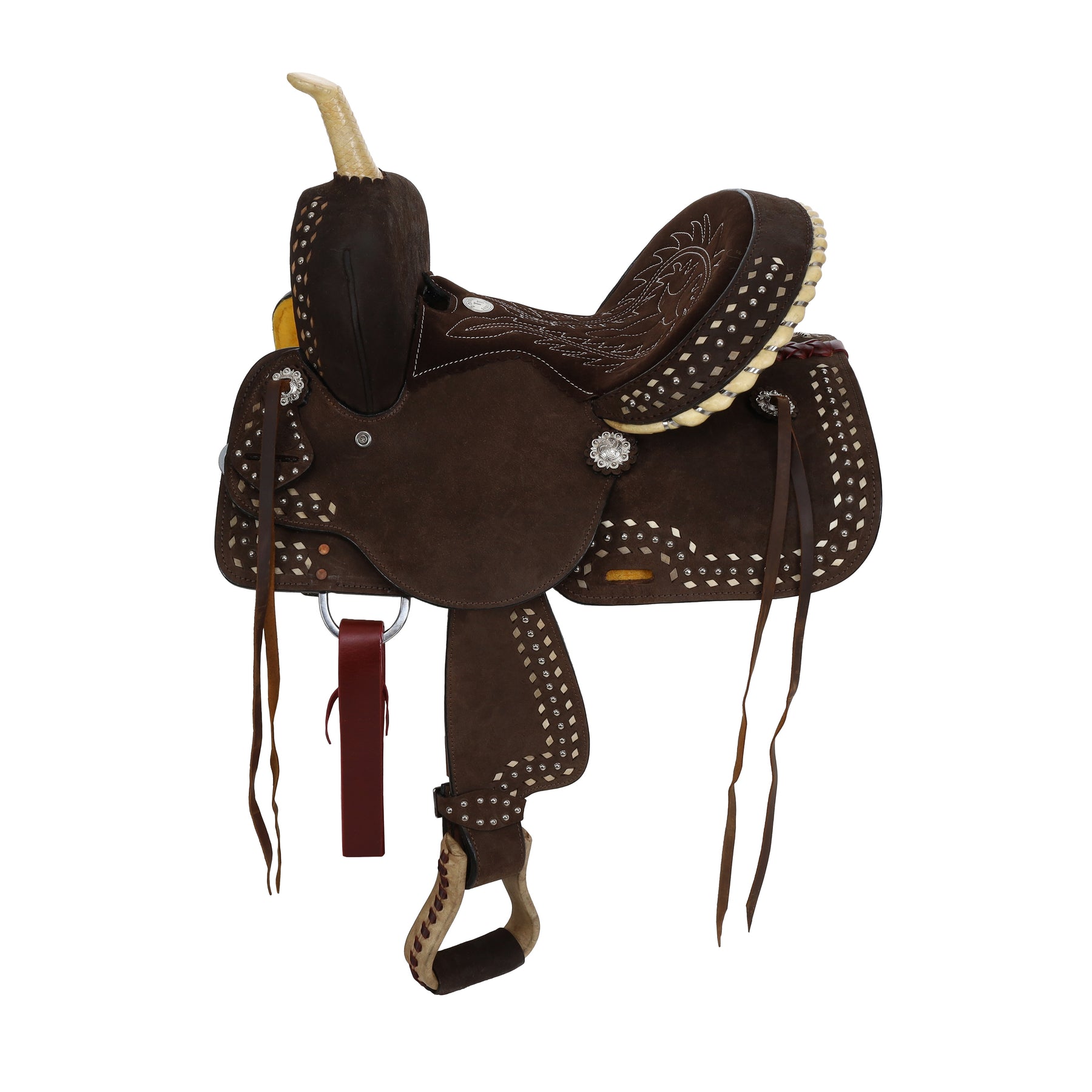 Double T Vivien Barrel Style Saddle - 12 Inch