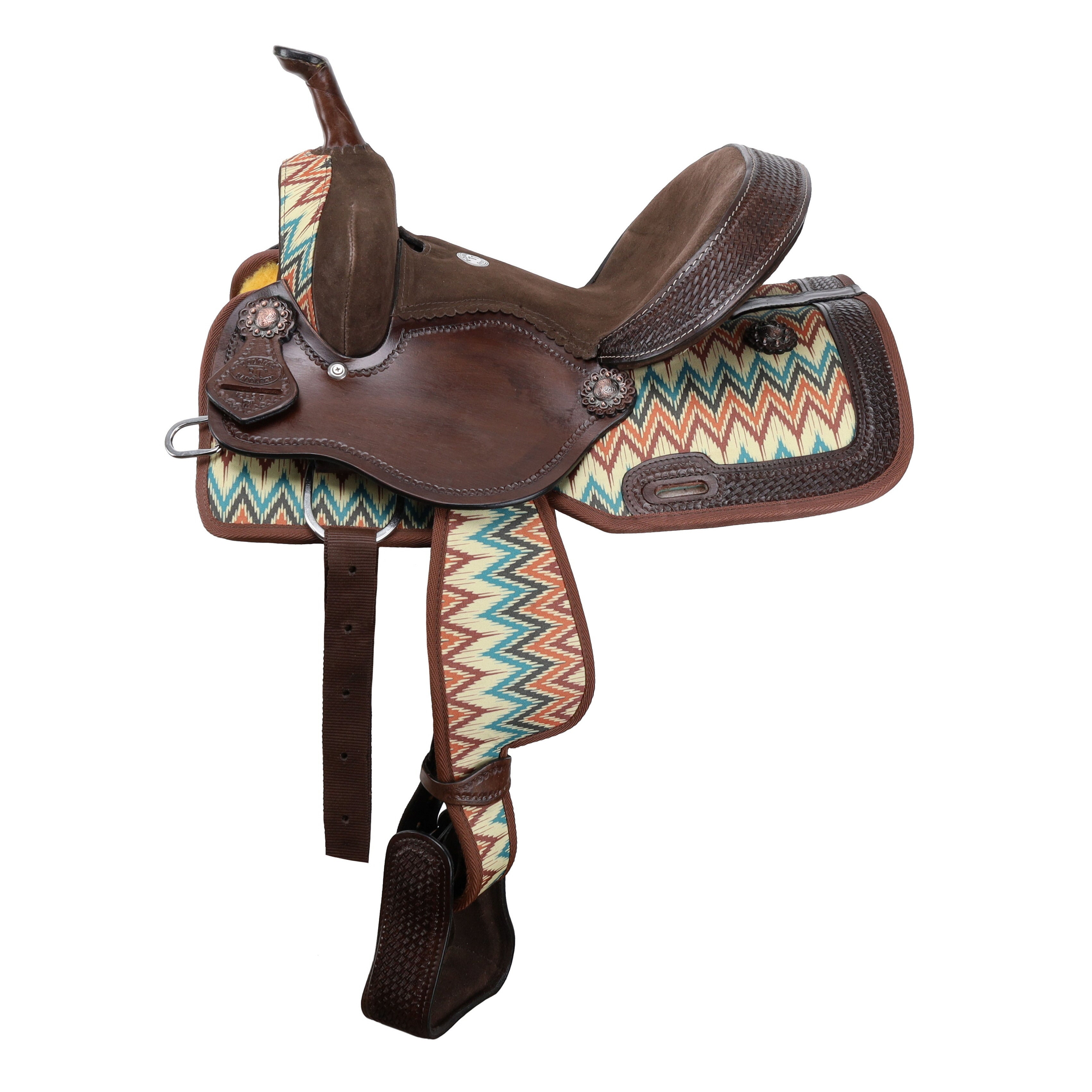 Double T Shockwave Barrel Style Saddle - 12 Inch