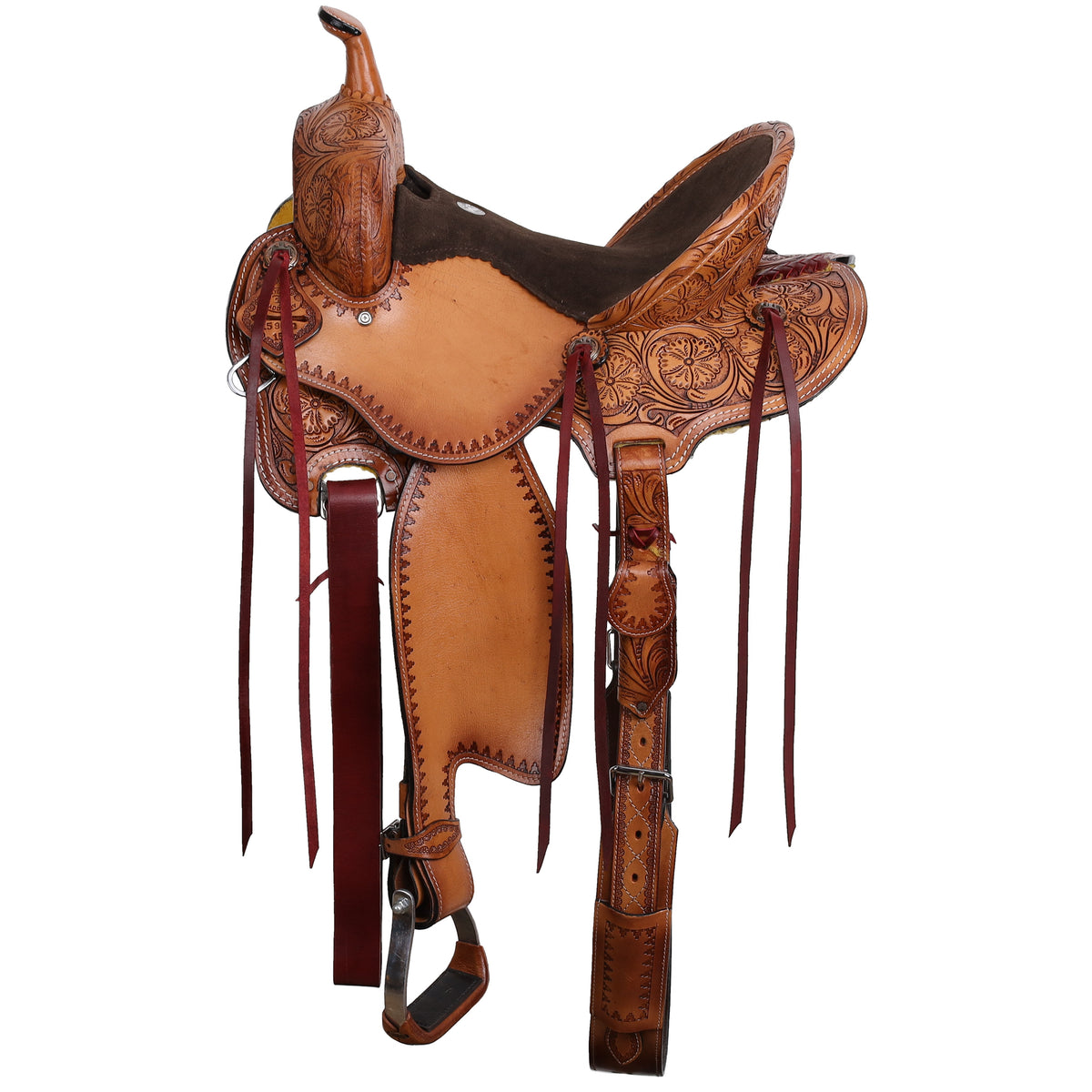 Double T Abilene Barrel Style Saddle - 15 Inch