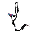 Showman Pony Size Rope Halter with Beaded Nose and Lead