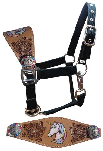 Showman Pony Size Unicorn bronc halter