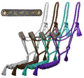 Klassy Cowgirl Woven Nylon Mule Tape Halter with KC Noseband