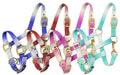 Showman Premium nylon Pony sized ombre halter with nickel plated hardware