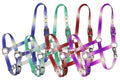 Showman Premium nylon Horse sized ombre halter with nickel plated hardware