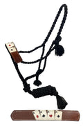 Showman Woven Black Nylon Mule Tape Halter - 'Four of a Kind'