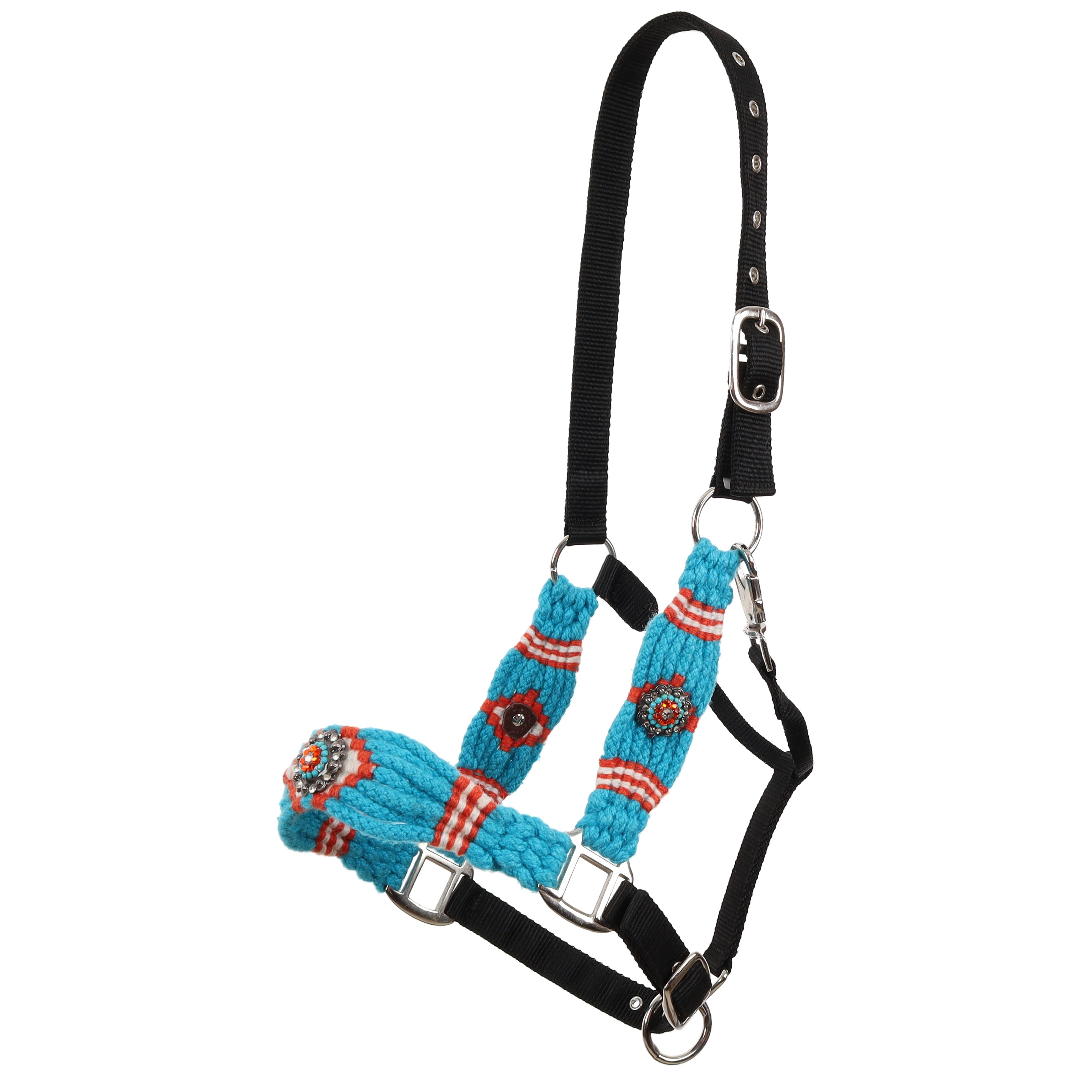 Showman Citrus Sea Mohair Wool Bronc Halter