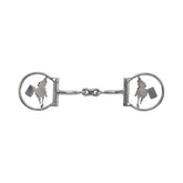 Showman Fast Turns Stainless Steel D-Ring Dogbone Snaffle Bit