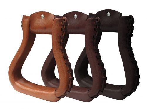 Showman PONY Leather wrapped stirrups