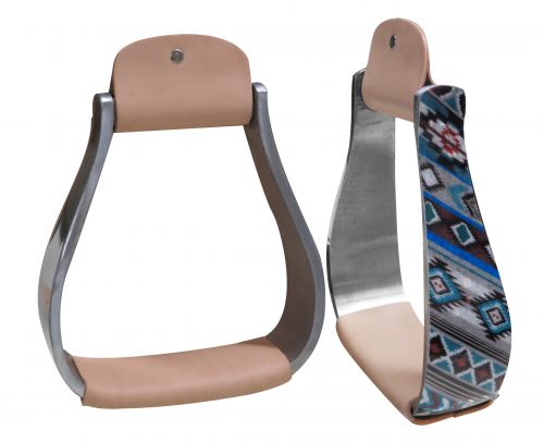Showman Shimmering Navajo print stirrup