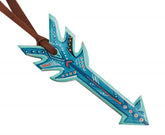 Teal hand painted tie-on arrow