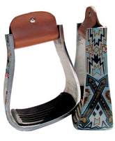 Showman Navajo Arrow print stirrup