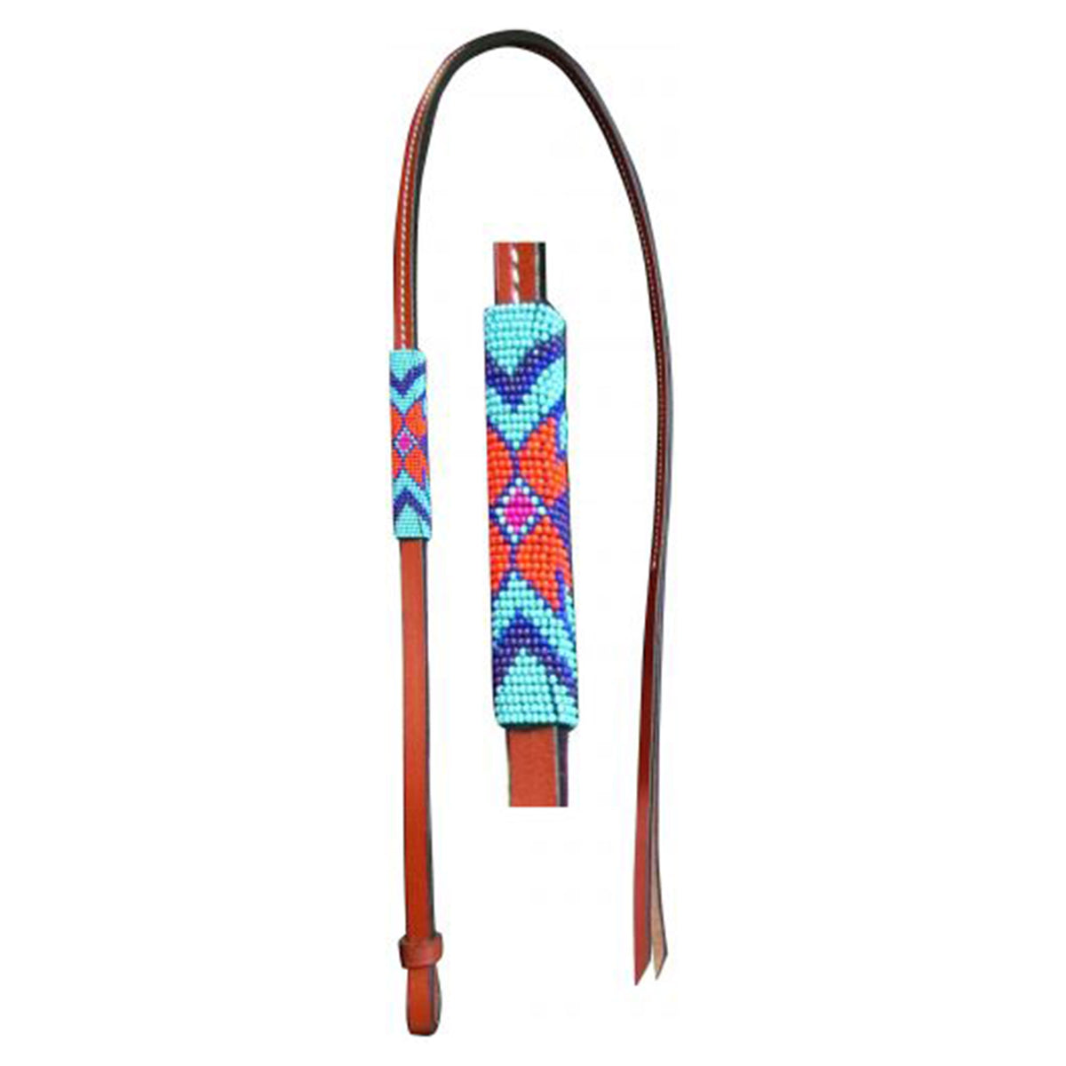 Showman Bonfire Burst 4 Ft Beaded Leather Over & Under