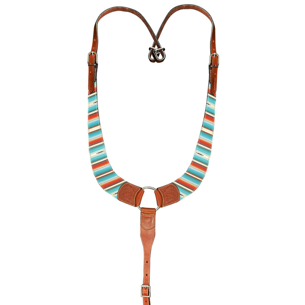 Showman Serape Print Leather Pulling Collar