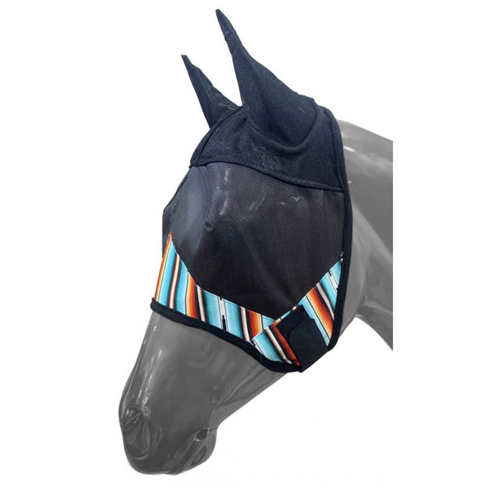 Showman Serape Southwest Print Fly Mask with Ears