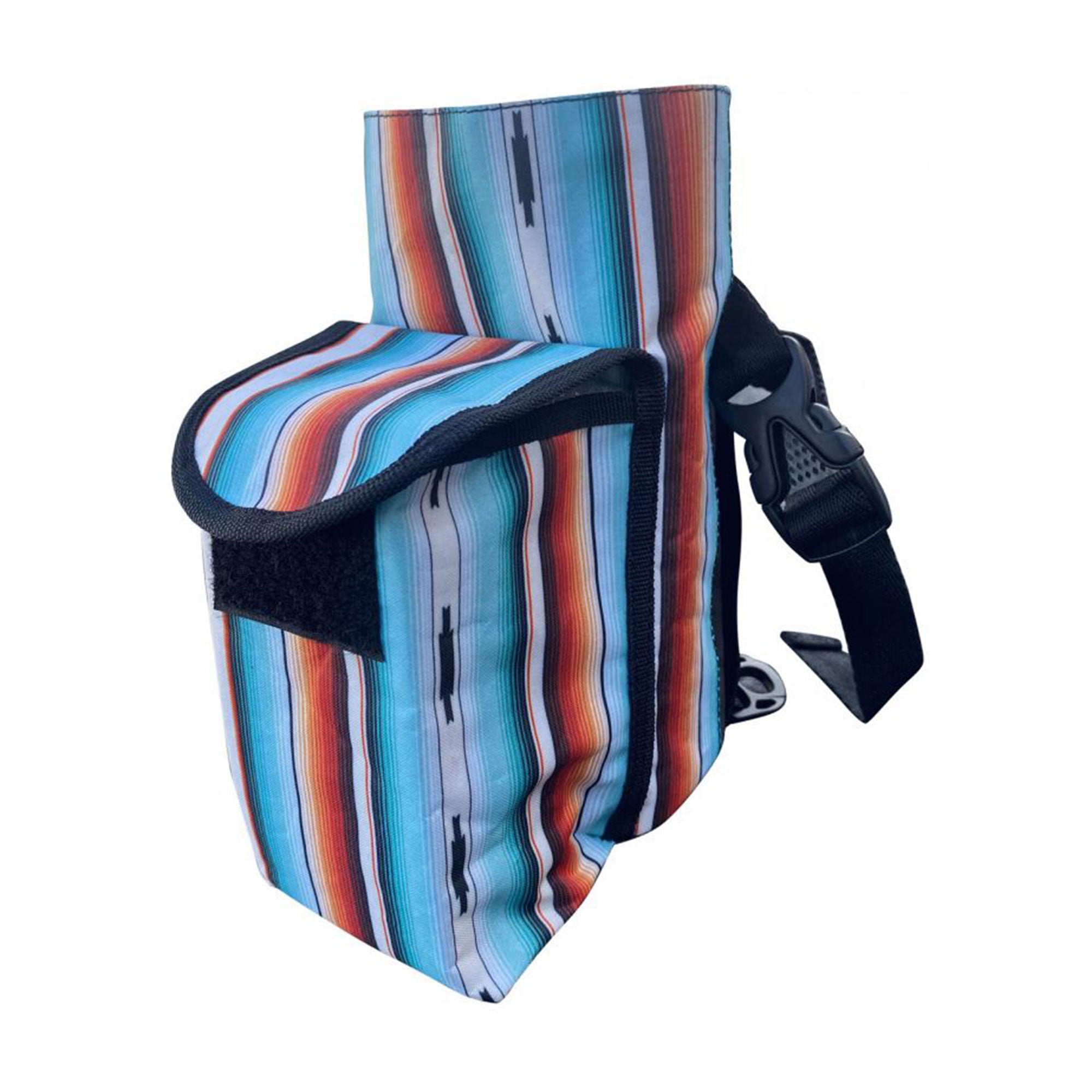 Showman Serape Print Insulated Nylon Bottle Carrier with Pocket