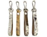 Showman Hair on Cowhide Wristlet Loop / Keychain Clip