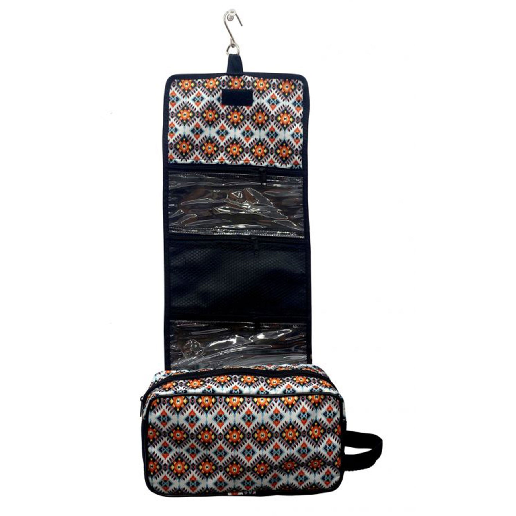 Showman Aztec print roll up accessory bag