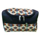 Showman Aztec Hanging Toiletry Bag - Cream, Yellow, Blue, and Red