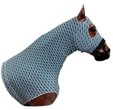 Showman Gray Blue Aztec Lycra Hood