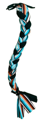 Showman Teal Serape Braid-In Lycra Tail Bag