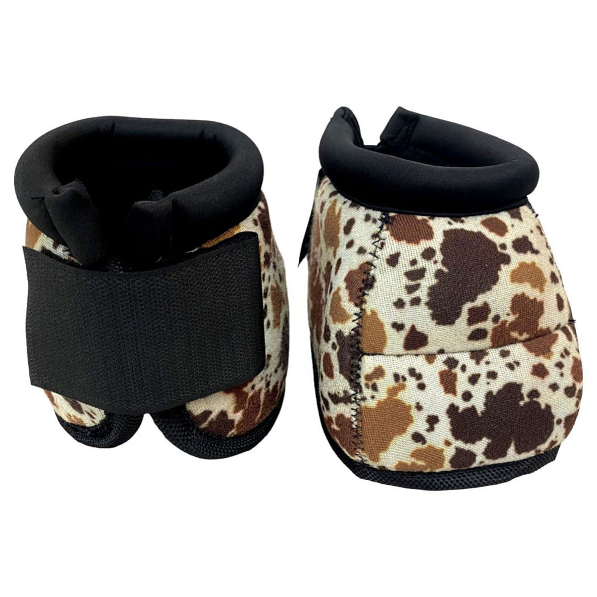 Showman Cow Print Elite Equine Bell Boot *Sold in Pairs*