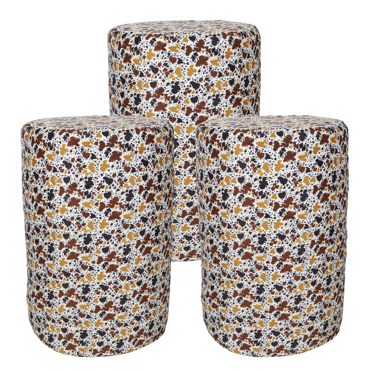 Showman Cow Print Barrel Covers - Set of 3