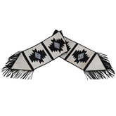 Showman Hair on Cowhide Table Runners - Tooled Aztec