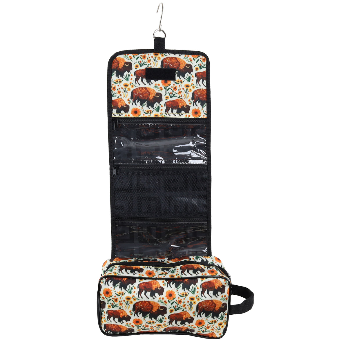 Showman Bison Blooms Roll-Up Accessory Bag