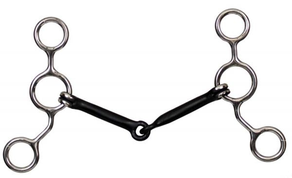 Showman stainless steel JR Cow-horse bit with 5 1/4" shanks