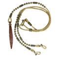 Showman Braided Natural Rawhide Romal Reins