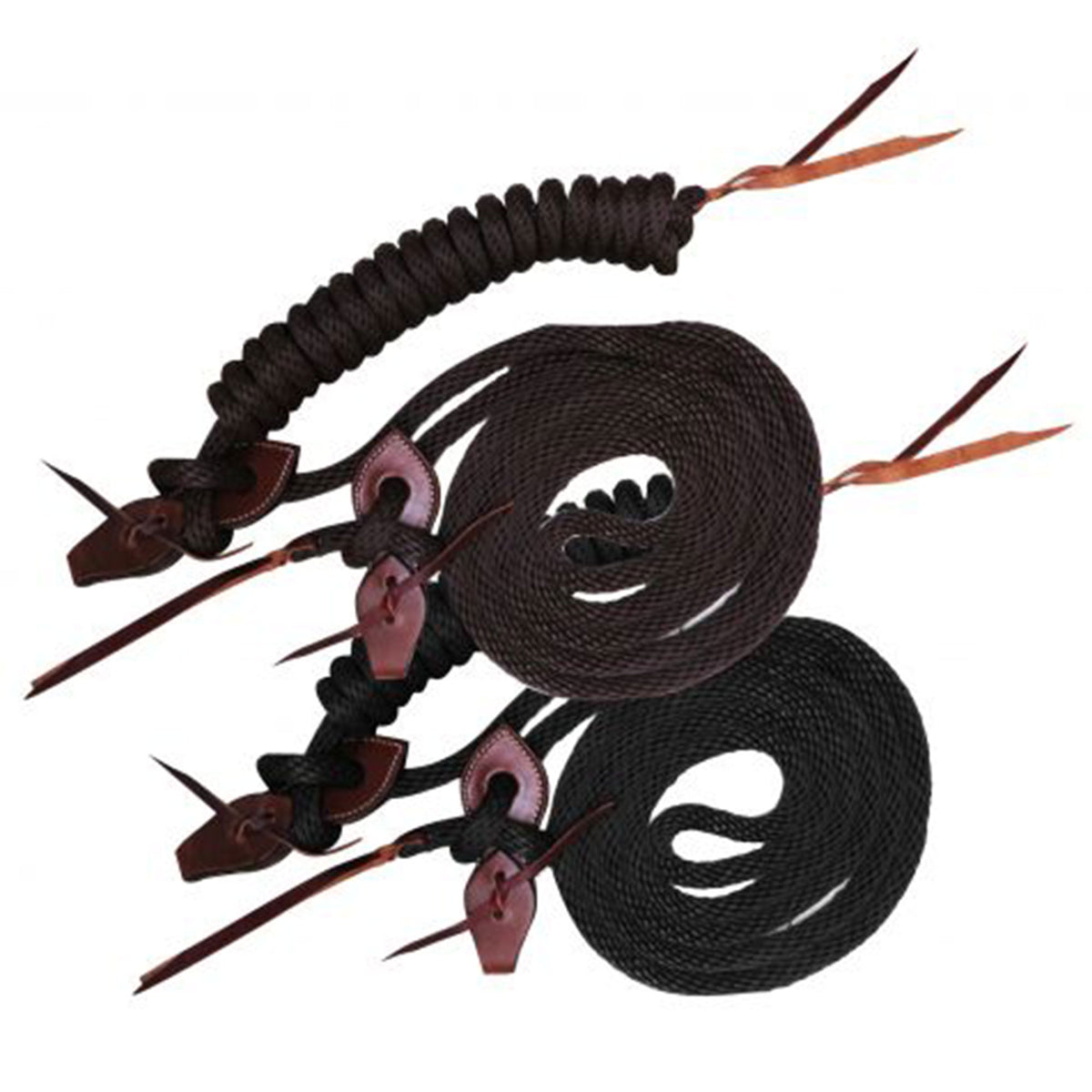 Showman 22' Nylon Mecate Reins with Slobber Straps