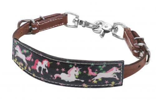 Showman PONY SIZE Unicorn print wither strap