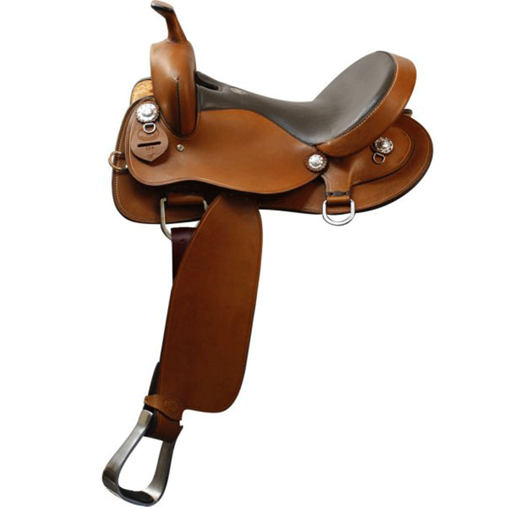 Double T Argentina Cow Leather Trail Saddle - 16 Inch