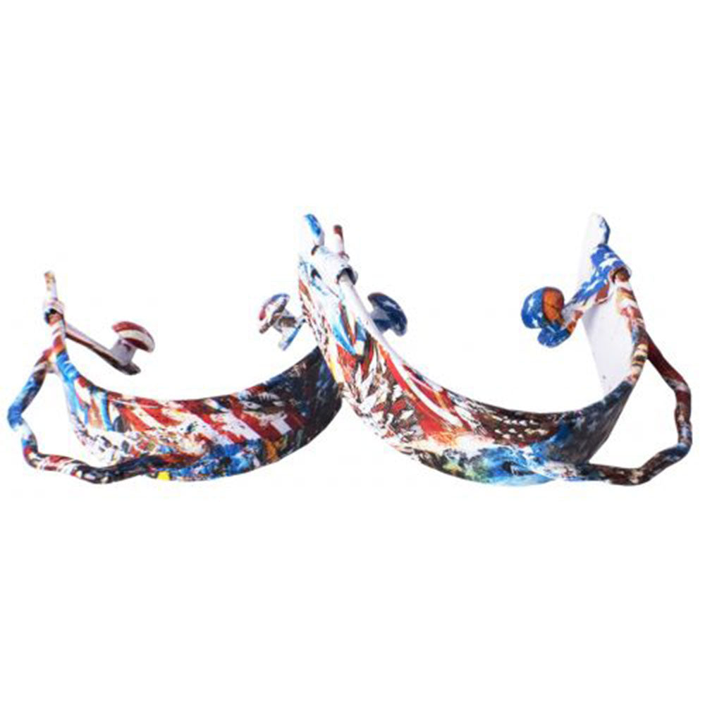 Showman American Pride aluminum bumper spurs