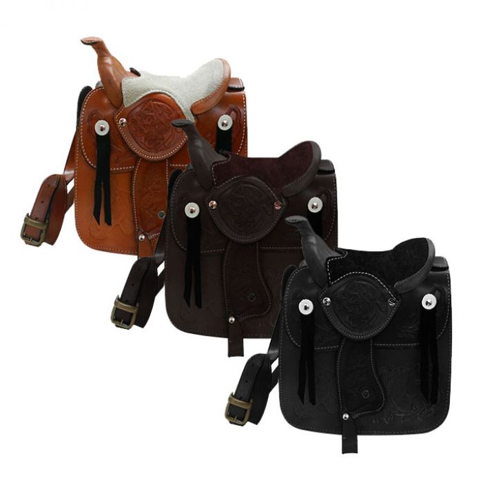 Showman Leather saddle purse