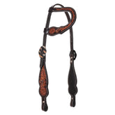 Showman Petal and Leaf One Ear Headstall