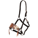 Showman Western Luxe Series Iris Black Nylon Bronc Halter