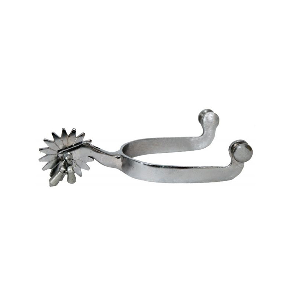 Showman Men's Nickel Plated Jingle Bob Spurs
