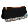 Showman 31" x 32" Black Felt Pad with Navajo Print