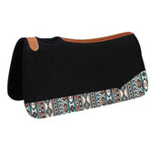 Showman 31" x 32" Black Felt Pad with Navajo Print