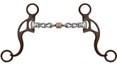 Showman Brown Steel Chain Mouth Bit with Copper Roller