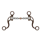 Showman Brown Steel Chain Mouth Bit with Copper Roller