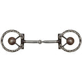 Showman 5" Brown Steel Concho Bit with Snaffle Mouth