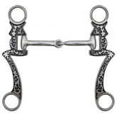 Showman 5" Stainless Steel Seven Cheek Snaffle Bit