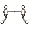 Showman 5" Brown Steel Snaffle bit