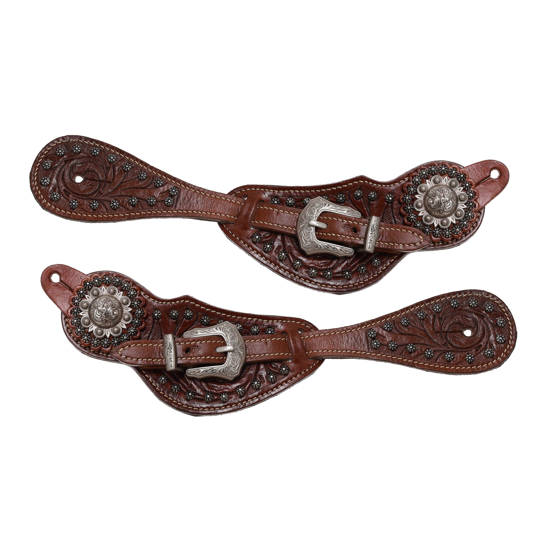 Showman Men's Prairie Charger Spur Strap