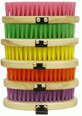 Colored pack of 10 cowboy brushes