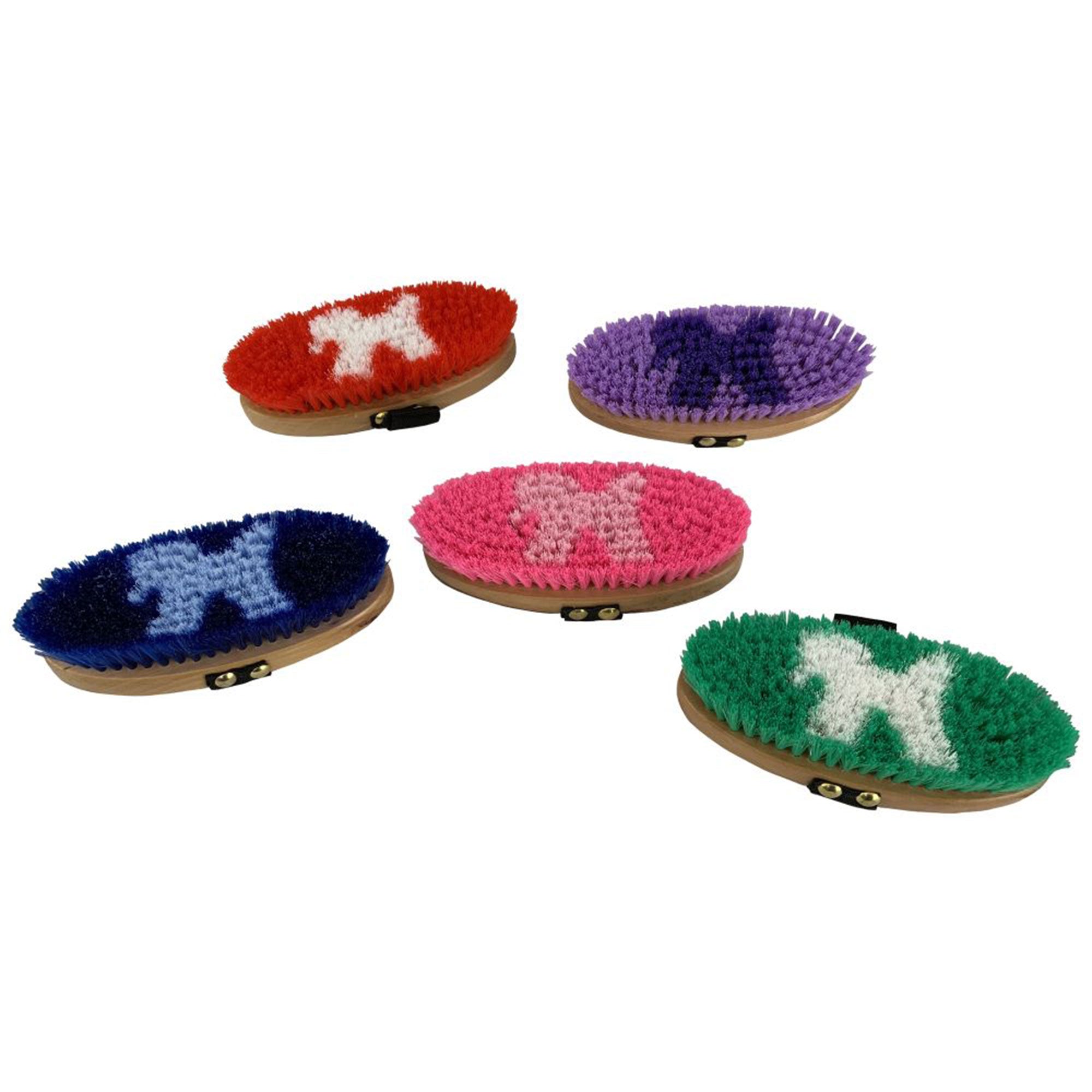 Showman Body Brush with Horse Decal Bristles