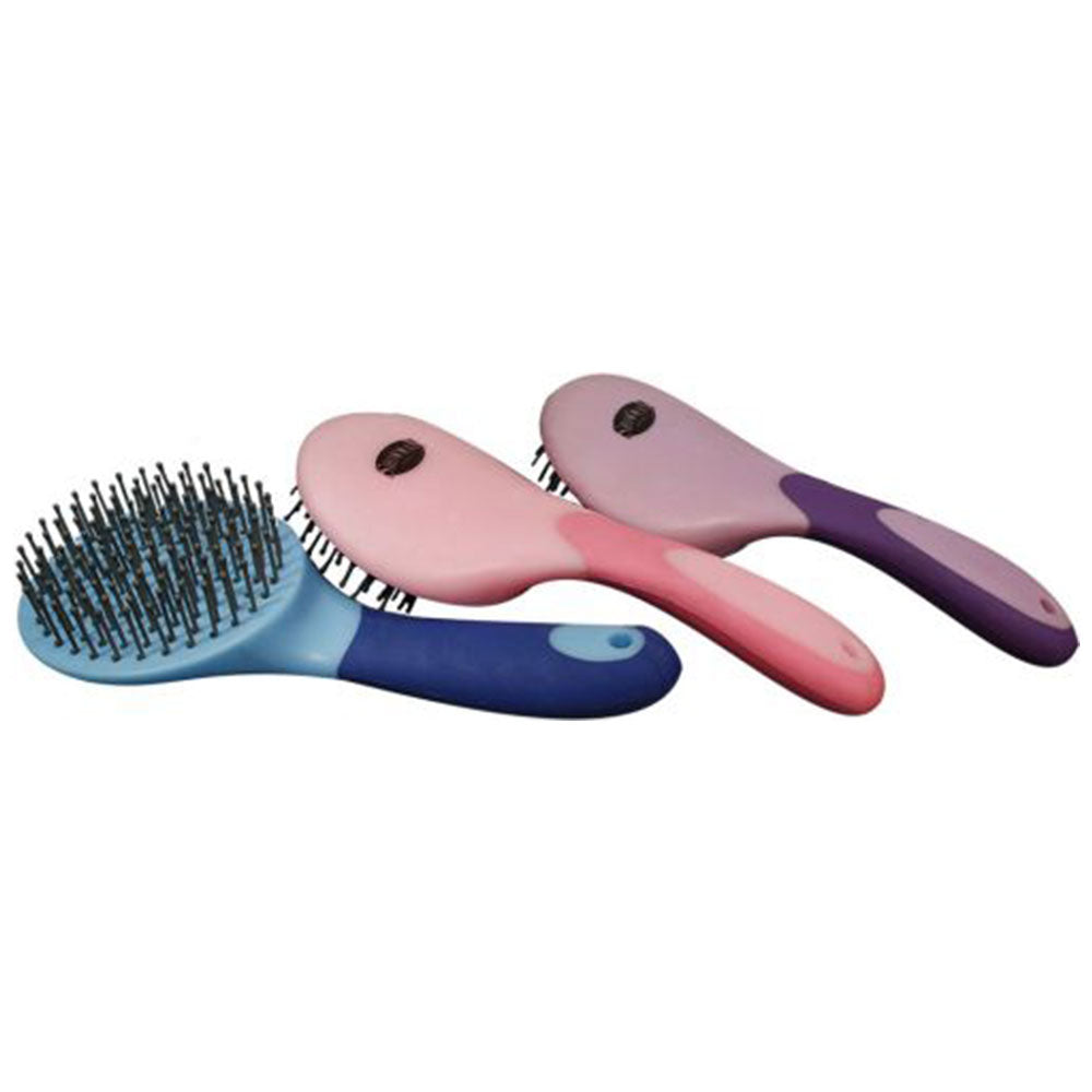 Showman soft touch handle mane and tail brush