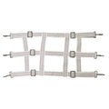 Webbed stall guard with nickel plated hardware